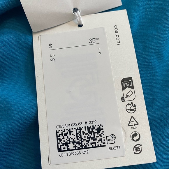 NWT Womens COS Tee Top T-Shirt Size S - Picture 7 of 8